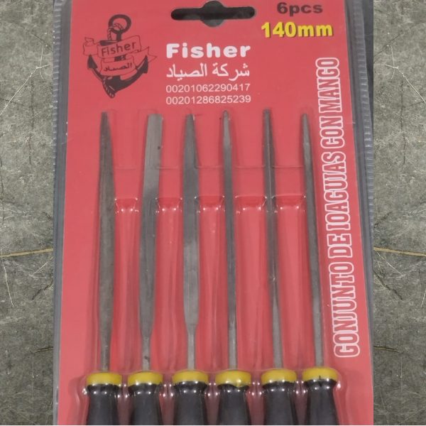 Fisher 140mm 6pcs File Set