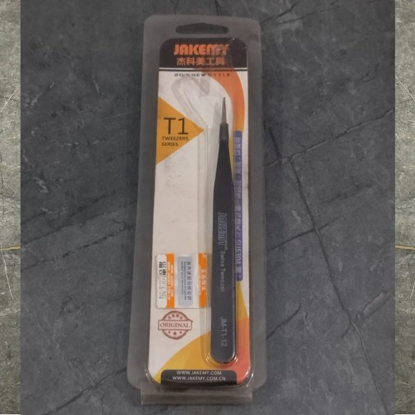 JAKEMY T1-12 Ultra Fine Point Tweezer 123mm