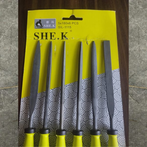 SHE-K SIL-1115 Needle File Set 6Pcs