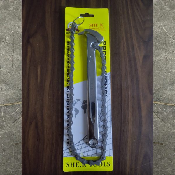 SHE-K Filter Opener Wrench with Chain