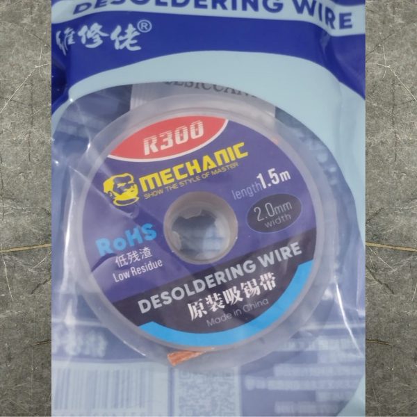 MECHANIC Desoldering Wire 1.5m-length & 2.0mm-width