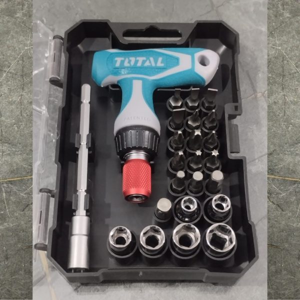 TOTAL TACSD30186 24 pcs T-handle Wrench Screwdriver Set