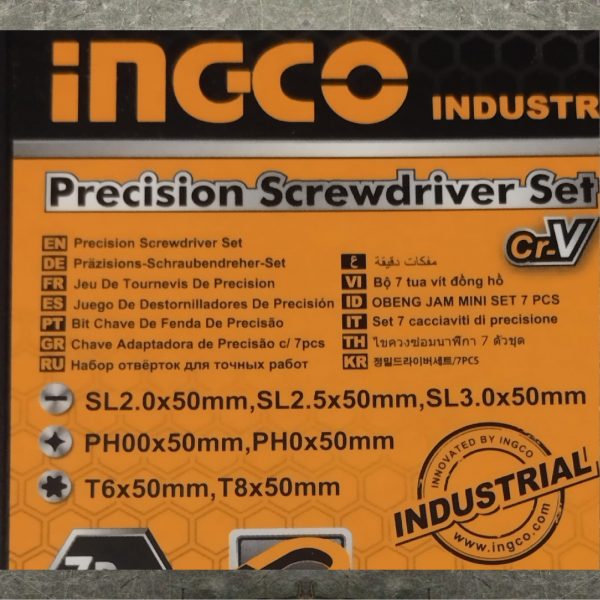 INGCO HKSD0718 7 pcs Precision Screwdriver Set