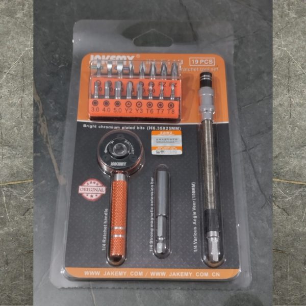 JAKEMY JM-6119 Multifunctional Ratchet Tool Set