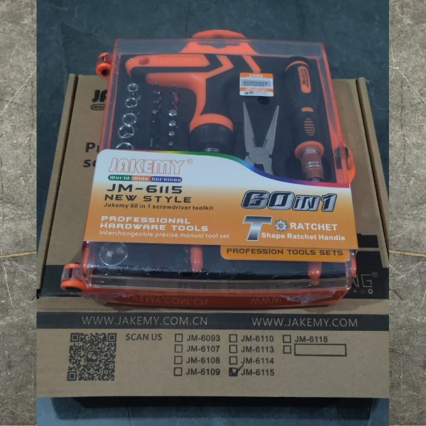 JAKEMY JM-6115 60 in 1 Screwdriver Toolkit