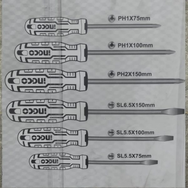 INGCO HKSD0658 6 pcs Screwdriver Set