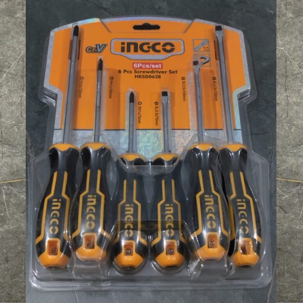 INGCO HKSD0628 6 pcs Screwdriver Set