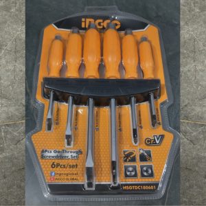 INGCO HSGTDC180601 6 pcs Go-Through Screwdriver Set