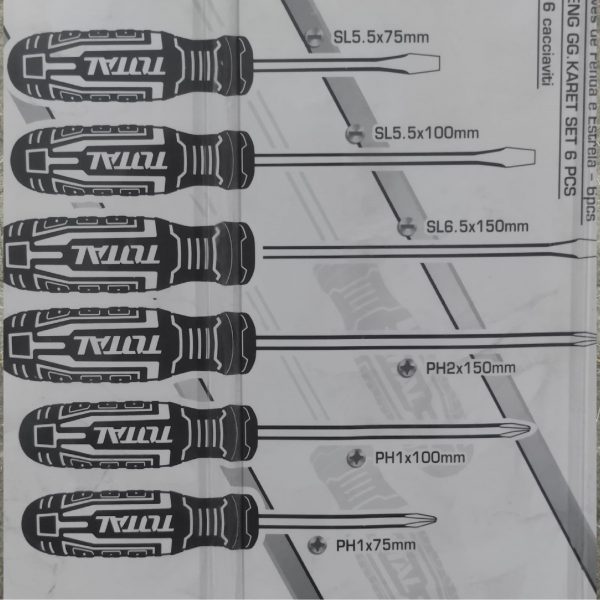 TOTAL THTDC250601 6 pcs Screwdriver Set