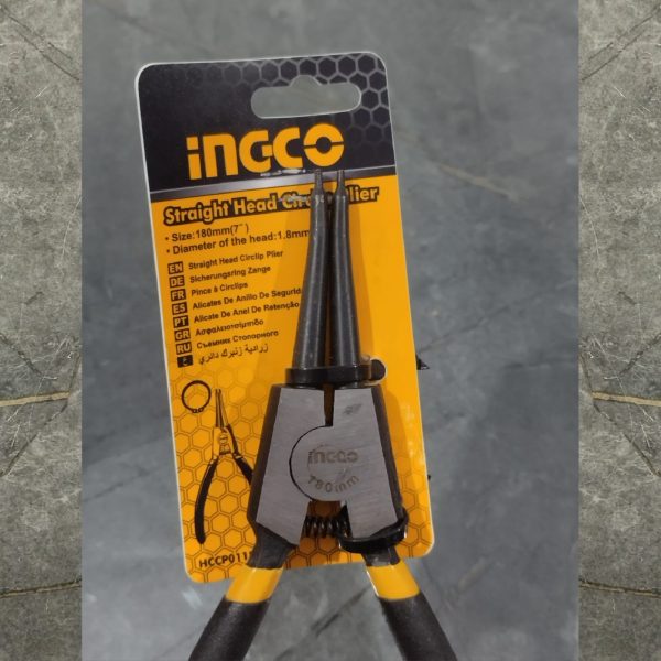 INGCO HCCP011801 Straight Head Circlip Plier for Unlock