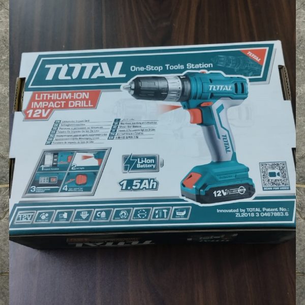 TOTAL TIDLI1222 Lithium-Ion Impact Drill 12V