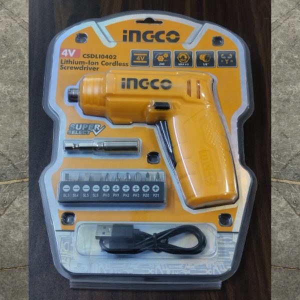 INGCO CSDLI0402 Lithium-Ion Cordless Screwdriver 4V