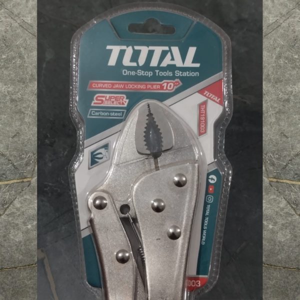 TOTAL THT191003 Curved Jaw Locking Plier 10"