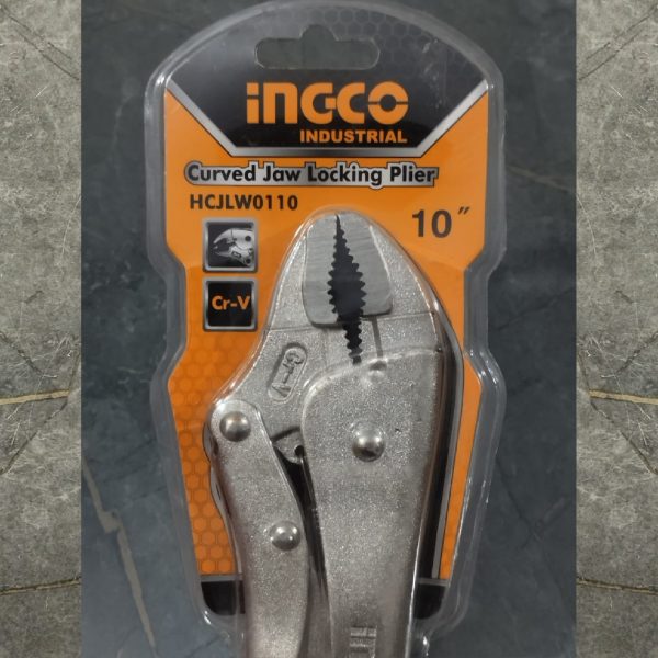 INGCO HCJLW0110 Curved Jaw Locking Plier 10"