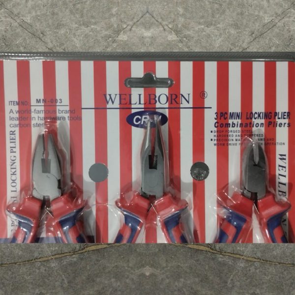 WELLBORN MN-003 3 Pc Mini Pliers Set