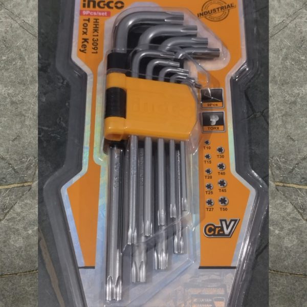 INGCO HHK13091 9 Pcs Torx Key Set