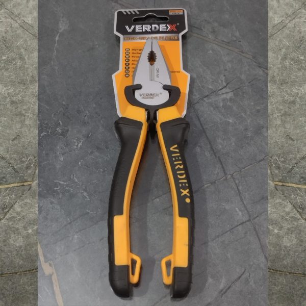 VERDEX 8" Combination Plier yellow handle (chrome vanadium)