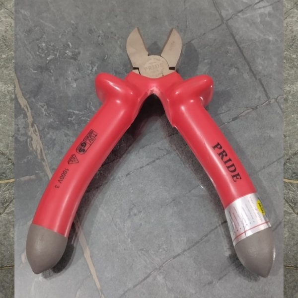 PRIDE 6" Cutter Plier insulated handle grip with half chrome