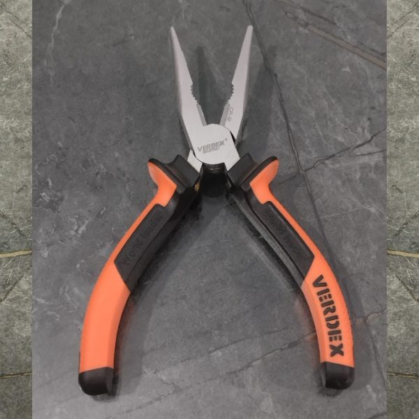 VERDEX 6" Nose Plier orange handle (chrome vanadium)