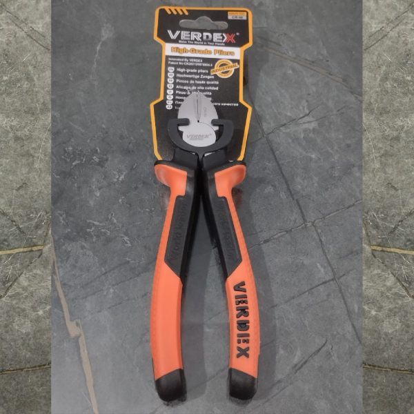 VERDEX 8" Cutter Plier orange handle (chrome vanadium)