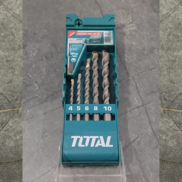 TOTAL TACSD5051 5 Pcs Masonry Drill Bit Set