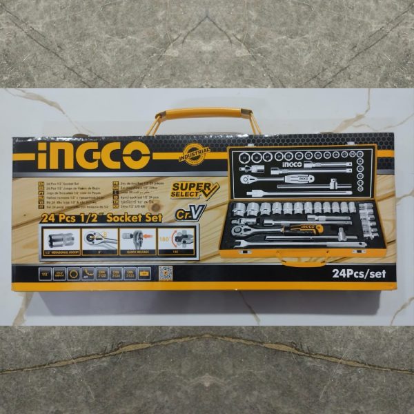 INGCO HKTS12242 24 Pcs Socket Set