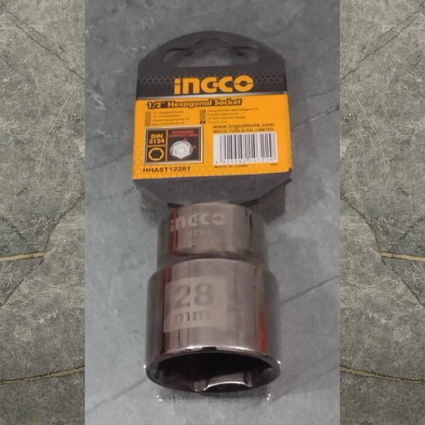INGCO HHAST12281 1/2" Hexagonal Socket / Goti 28mm