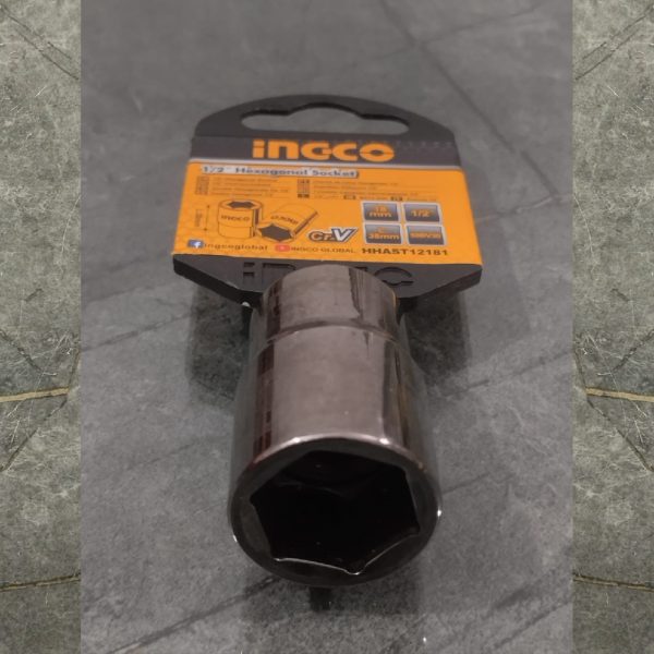 INGCO HHAST12181 1/2" Hexagonal Socket / Goti 18mm