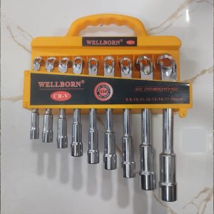 WELLBORN 9 Pcs L-Type Socket Wrench