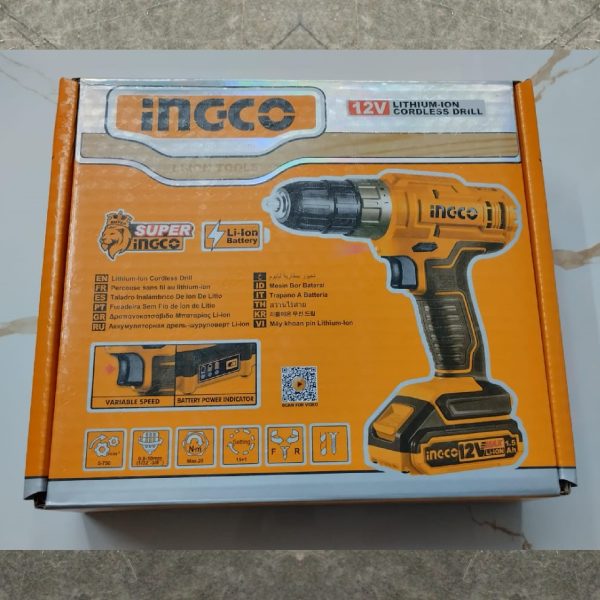 INGCO CDLI1218 Lithium-ion Cordless Drill 12V