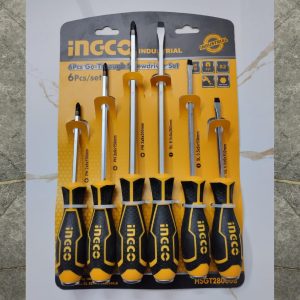 INGCO HSGT280608 6 PCS Go-Through Screwdriver Set