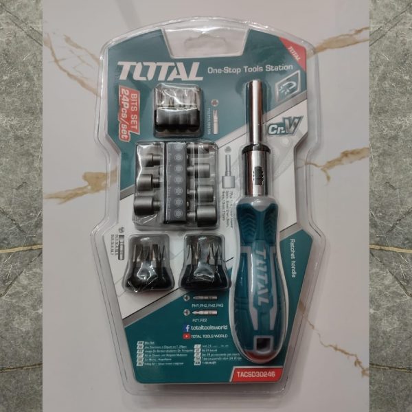 TOTAL TACSD30246 24 Pcs Screwdriver Set