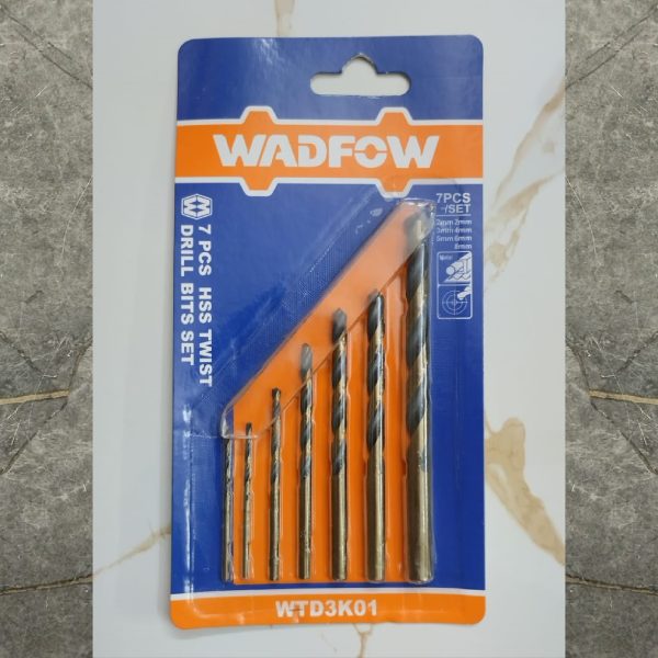 WADFOW WTD3K01 7 Pcs HSS Twist Drill Bits Set